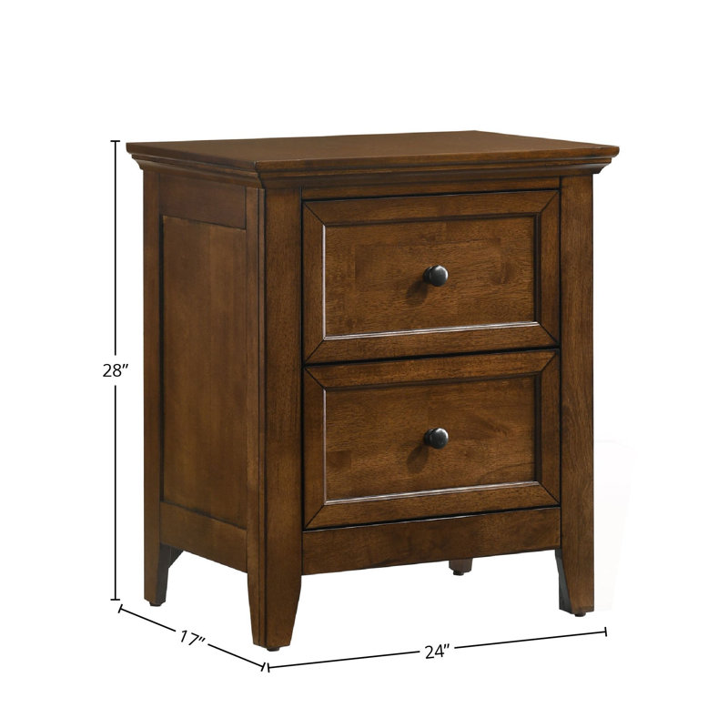 Bletsoe San Mateo Youth Nightstand, 2 Drawer