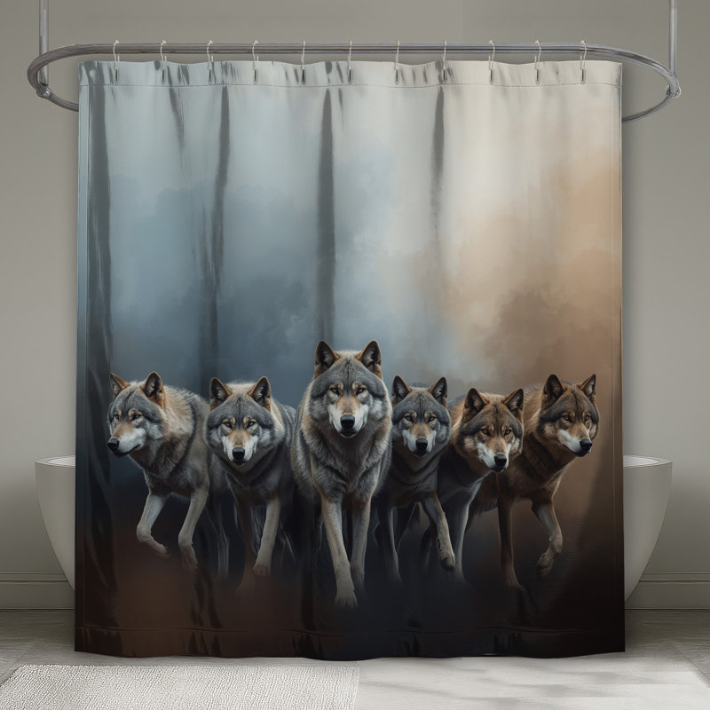 Rideau de douche Wolf, 70 po L x 72 po H