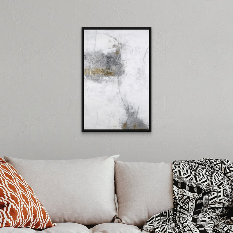 Breath of Air III - reproduction sur toile, Cadre flottant noir, H 32 po x l 22 po x P 1,75 po