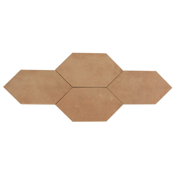 Terralis 6 X 12 In. Matte Terracotta Porcelain Octagon Wall And Floor Tile (7.1 Sq Ft/Case) - 20 Pack