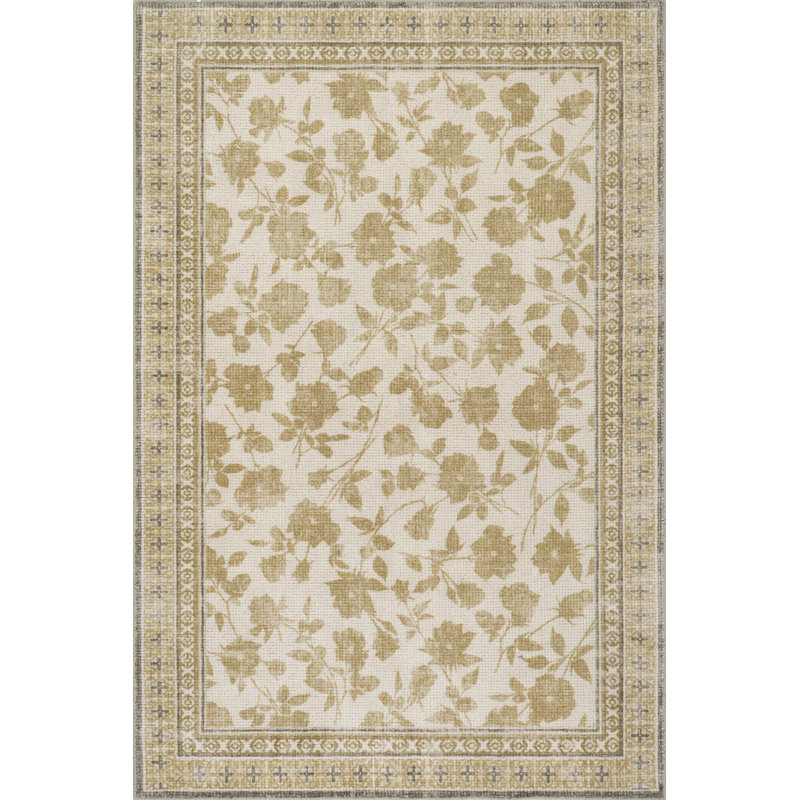 Botanica Hand-Tufted Botanical Wool-Blend Rug, Rectangle 7'6" x 9'6"