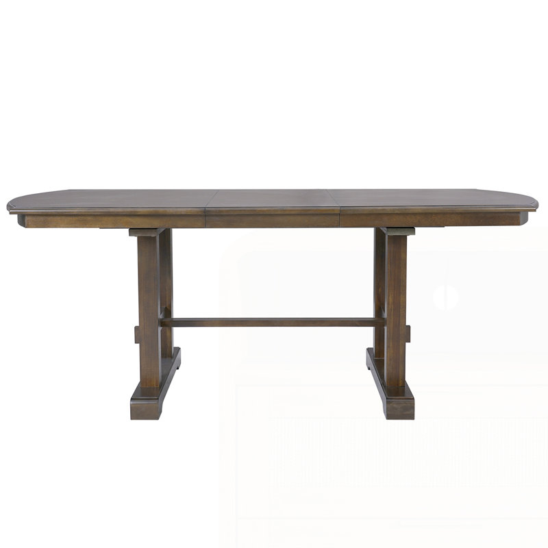 Table de salle à manger extensible 59 "à 77", Brun