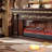 American-style simulated flame electric fireplace-373063563