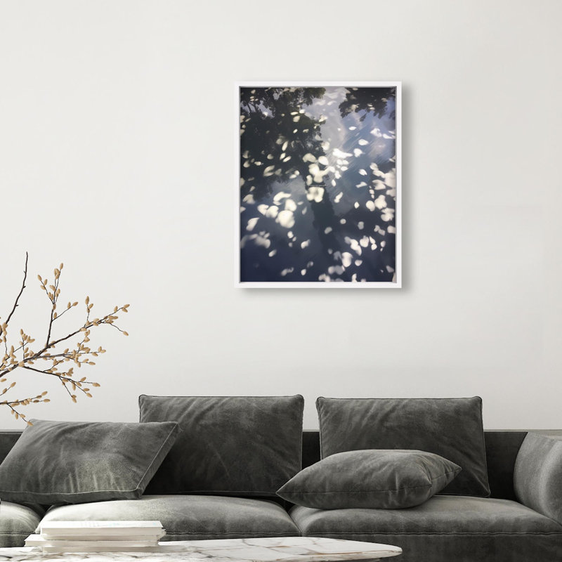 Oliver Gal Treetop Reflections Abstract Photography - Luxury Shadowbox Framed Wall Art, 46.5" H x 37.5" W, White