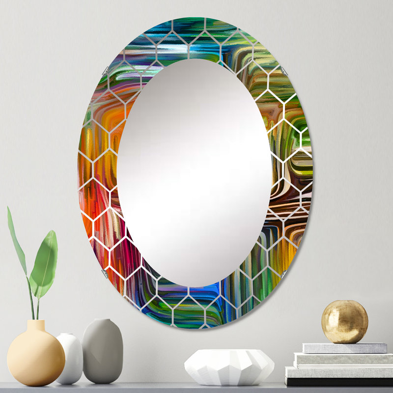 Color Fusion III - Miroir mural moderne, 30 po x 20 po