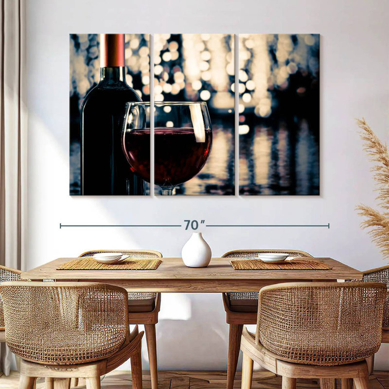 Yarlin Festive Red Wine, 32" H x 50" W