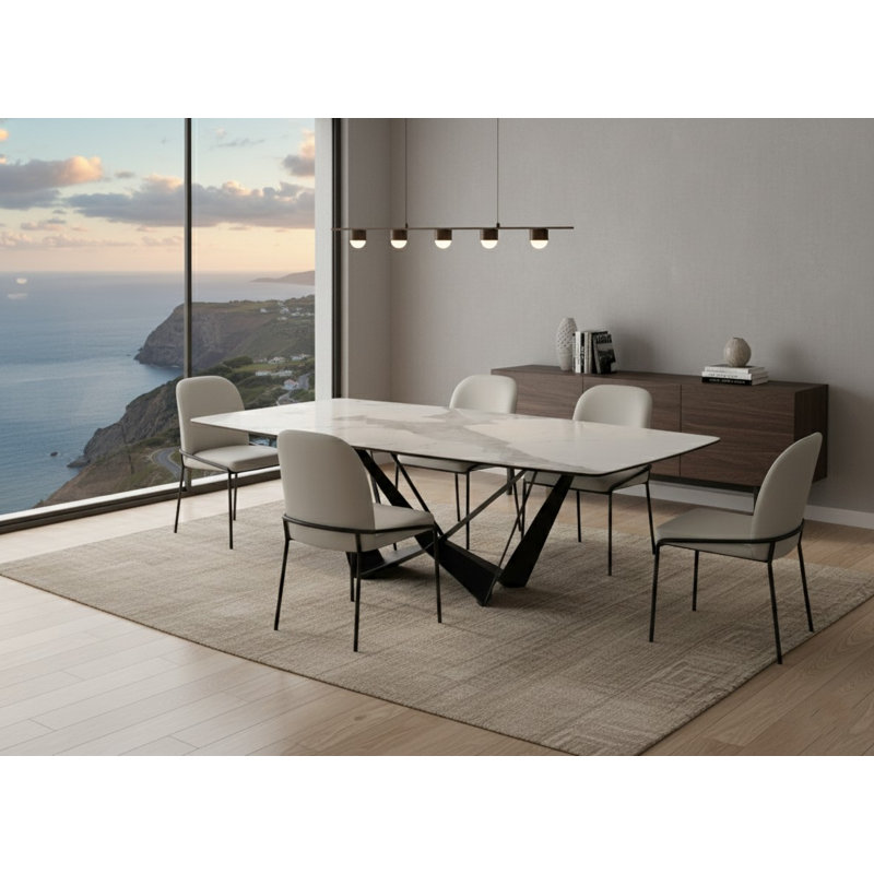Chaise de salle à manger Lumi, Givré