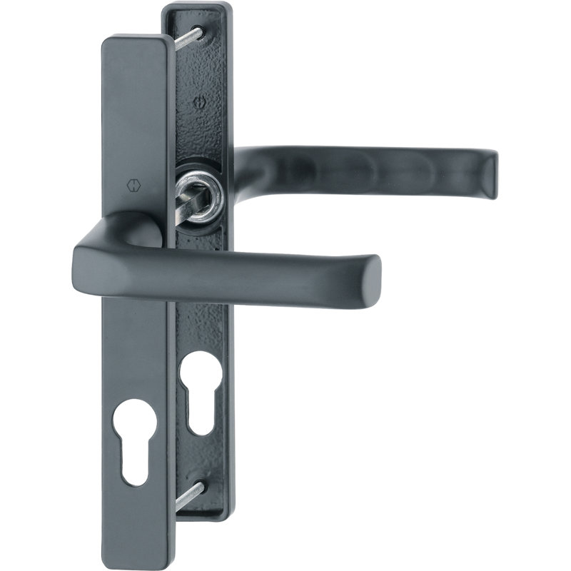 Keyed Right Hand Door Handle, Matt Black