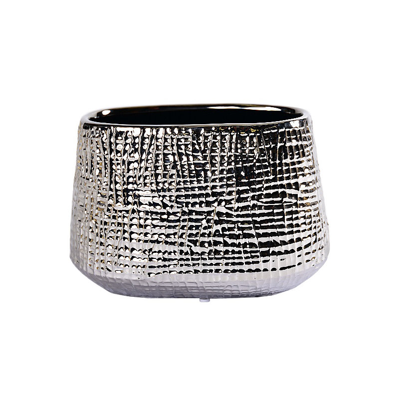 Ralphie Ceramic Table Vase, Silver