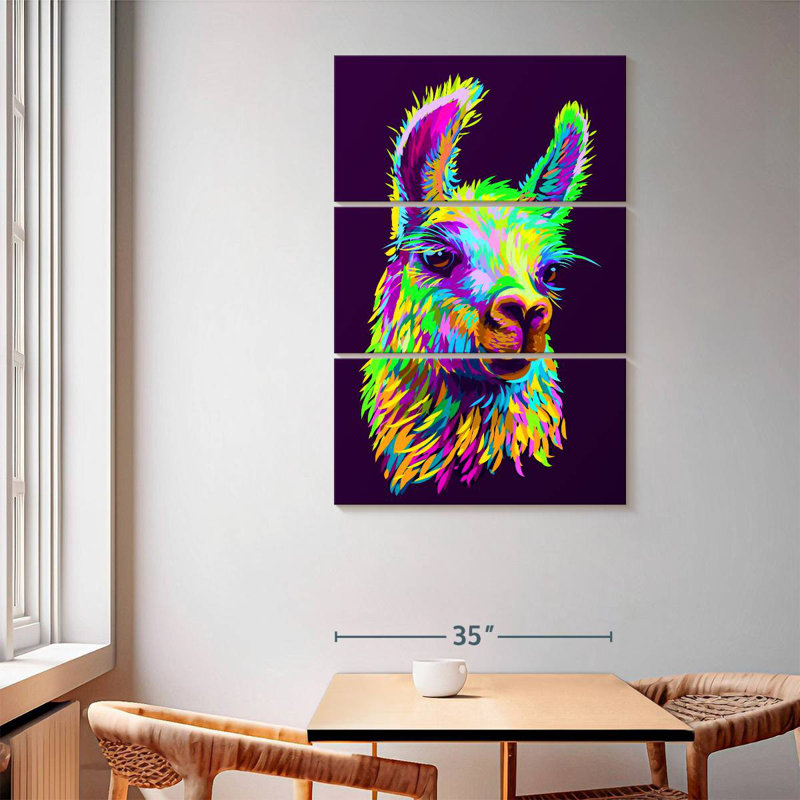 Brampt Abstract Llama, 65" H x 42" W