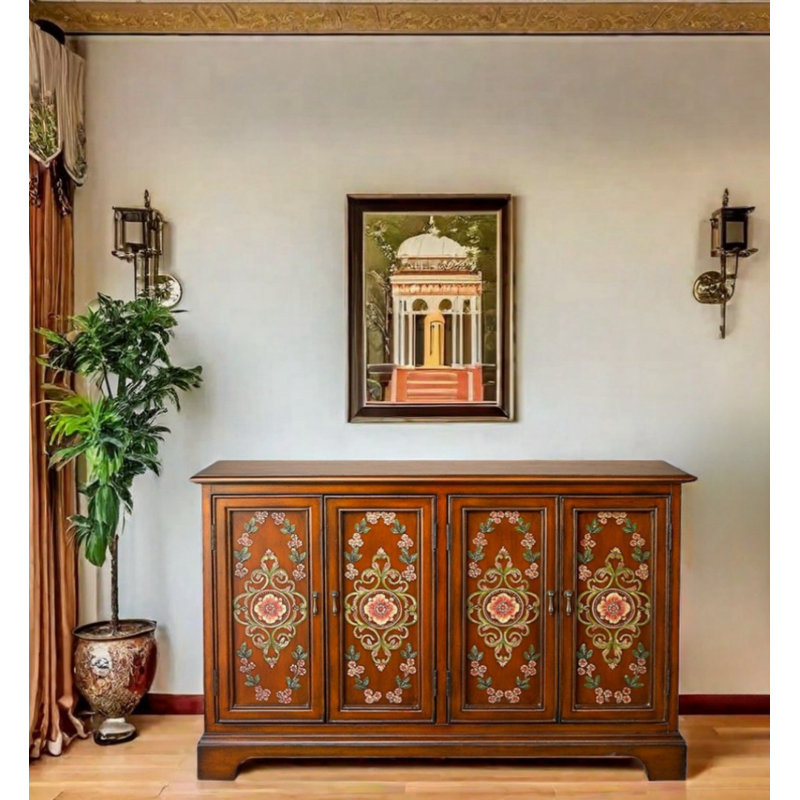 Commode d'appoint en bois massif