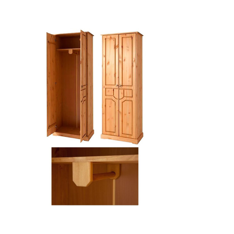 2 Door Wardrobe, Brown