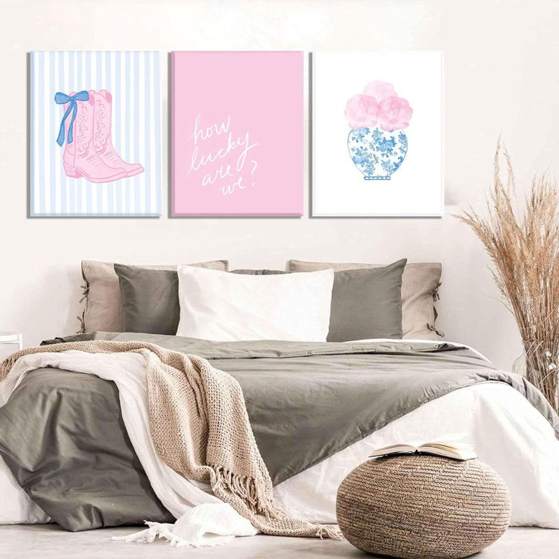 3 Piece Wrapped Canvas Wall Art, 40cm H x 30cm W
