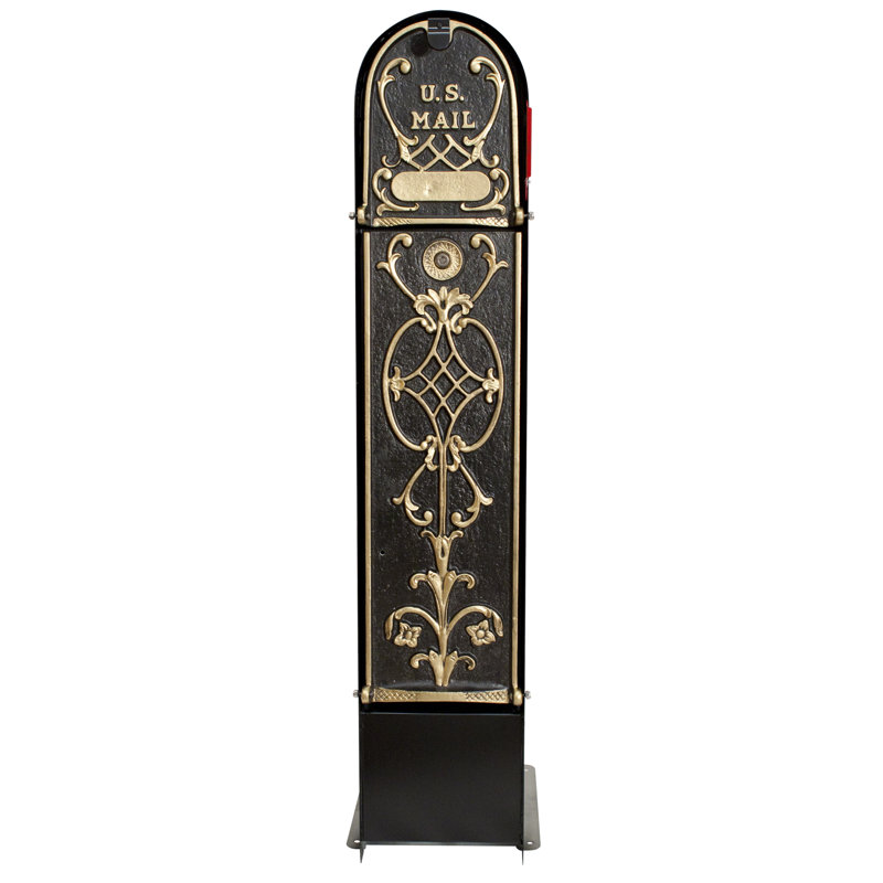Column Box with Magnetic Closure, Gold