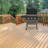Stainless Steel Gas Griddle Grill with Folding Side Tables & Caster Wheels