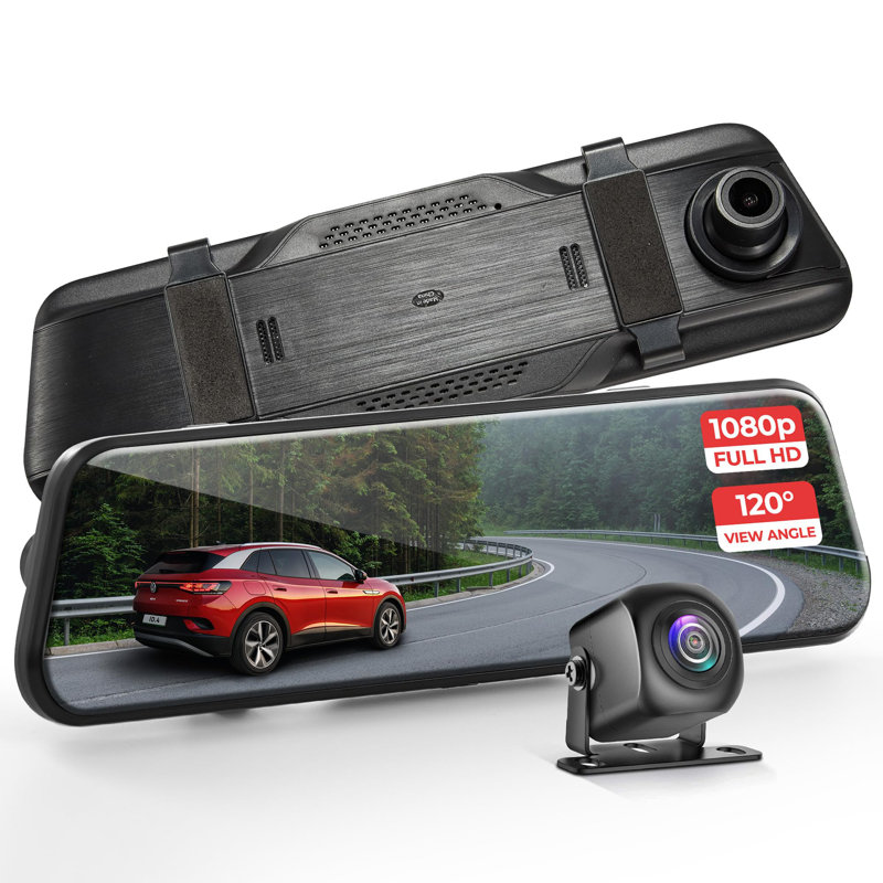 Miroir rétractable Pyle Dual Dash Cam