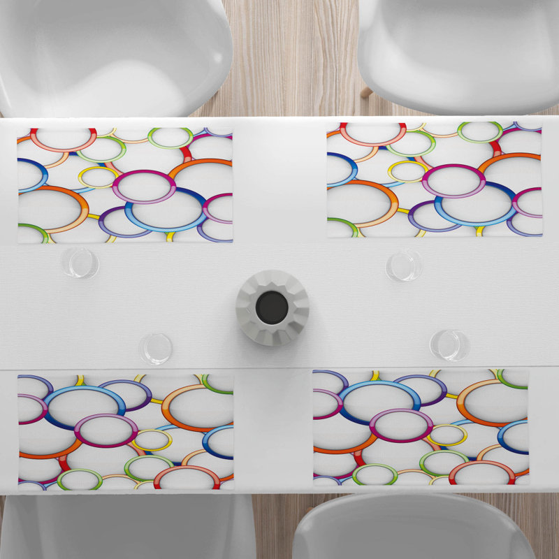 Polyester Geometric Rectangle Placemat