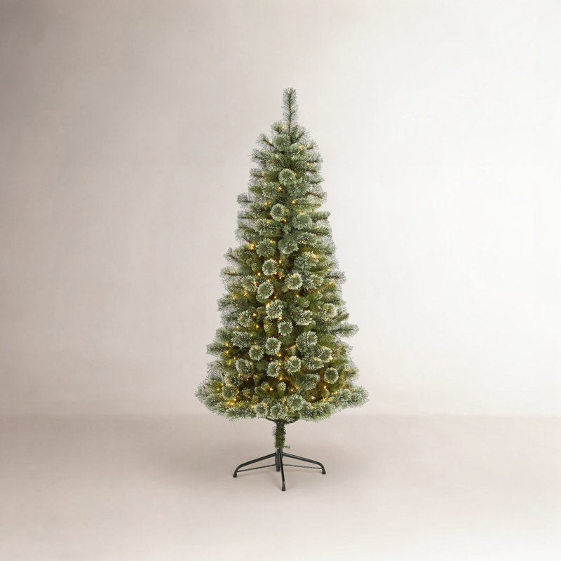 Lighted Artificial Christmas Tree, 6' H