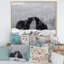 «Two Angry Brown Bear Fight in Winter Forest», reproduction sur toile-67381110-67381111