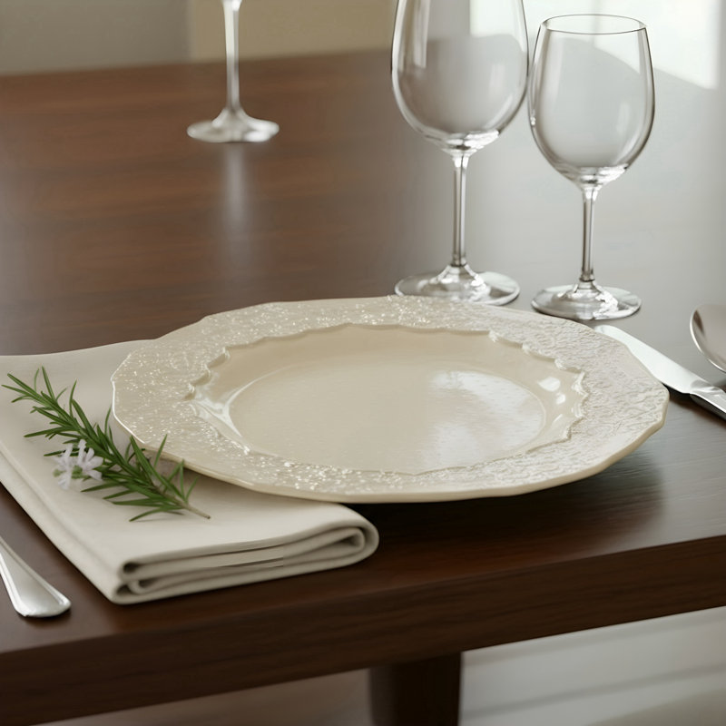 Plat de service en verre Roberta Iris Lustre 13 po