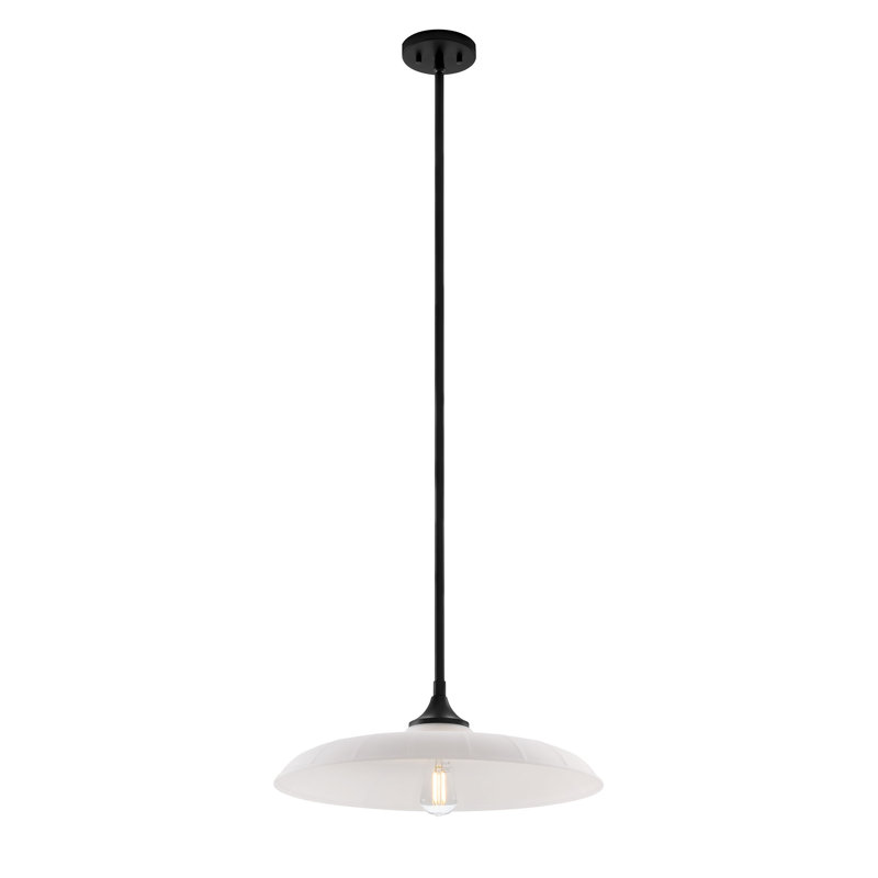 Hadley 1-Light Pendant in Matte Black, Matte Black