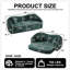 Canapé inclinable incurvé convertible, canapé-lit pliant sans cadre 2 en 1 avec base coulissante et assise profonde, canapé inclinable en chenille deux places-739081634-739081635