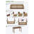 Solid Wood Desk With Drawers - Vintage Narrow Desks, Mid Century Modern Desks, Rubber Wood Study Table, Small Writing Desk For Bedroom|small Spaces - Walnut Color-129457025-129457027