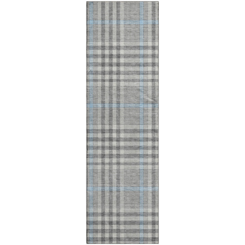 Tapis à carreaux Corry AMF1054 lavable à la machine de qualité supérieure, Tapis de couloir 2 pi 3 po x 7 pi 6 po