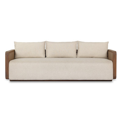 Parsons 96" Teak Wood Outdoor Sofa