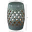Tabouret de jardin en céramique, ornement tissé, émaillé et solide pour tabouret de bord de piscine extérieur, matériau, motif, décoratif