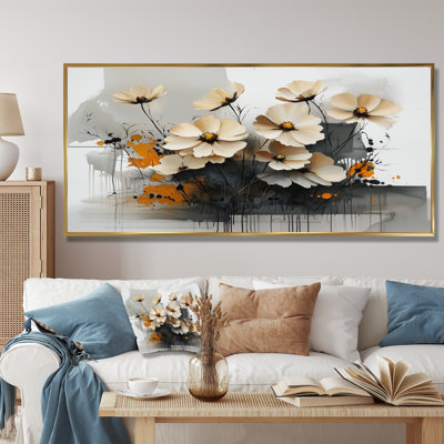 Fleurs de Jacinnyn Golden Zinnias, beauté dépliée III - Zinnias, art mural