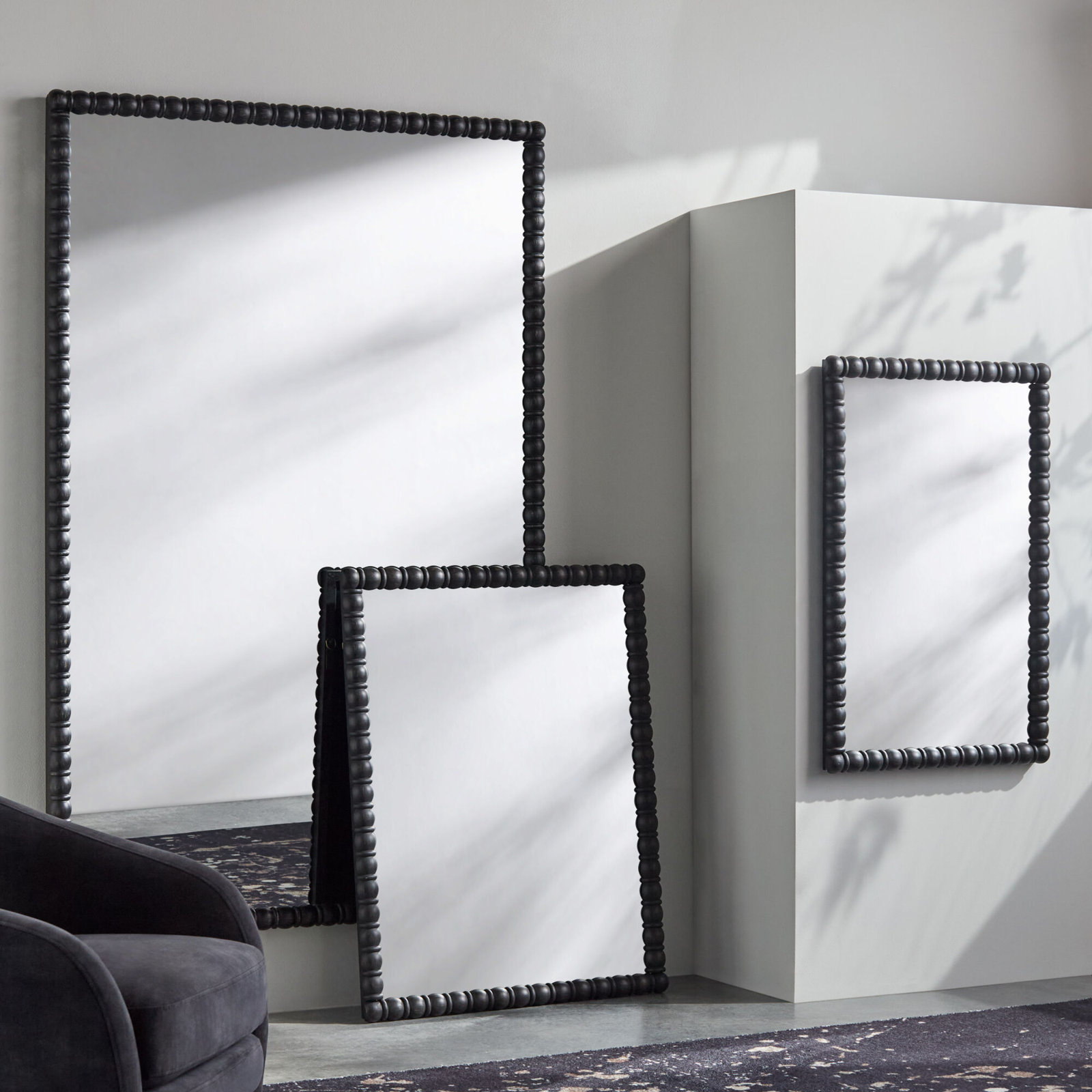 Galey Alix x Livabliss Karling Blair Mirror, Black, 37" x 24"