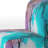 Abstract Flowers - Traditional Upholstered Slipper Chair-112840481