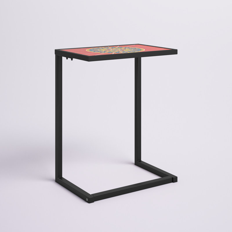 Avinoam Rectangular Ceramic Outdoor Side Table