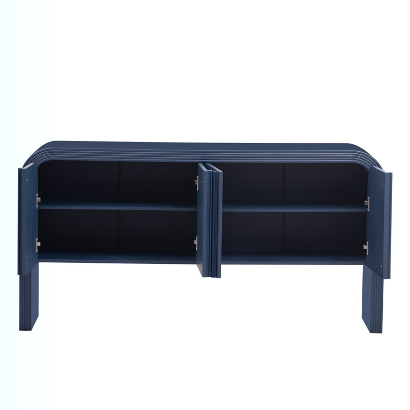 Denequa 63" Console Table, Navy Blue