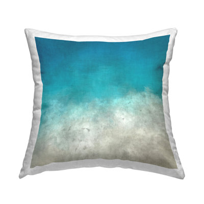 Aerial Beach Coast Shoreline View Printed Throw Pillow Design By Alpenglow Workshop