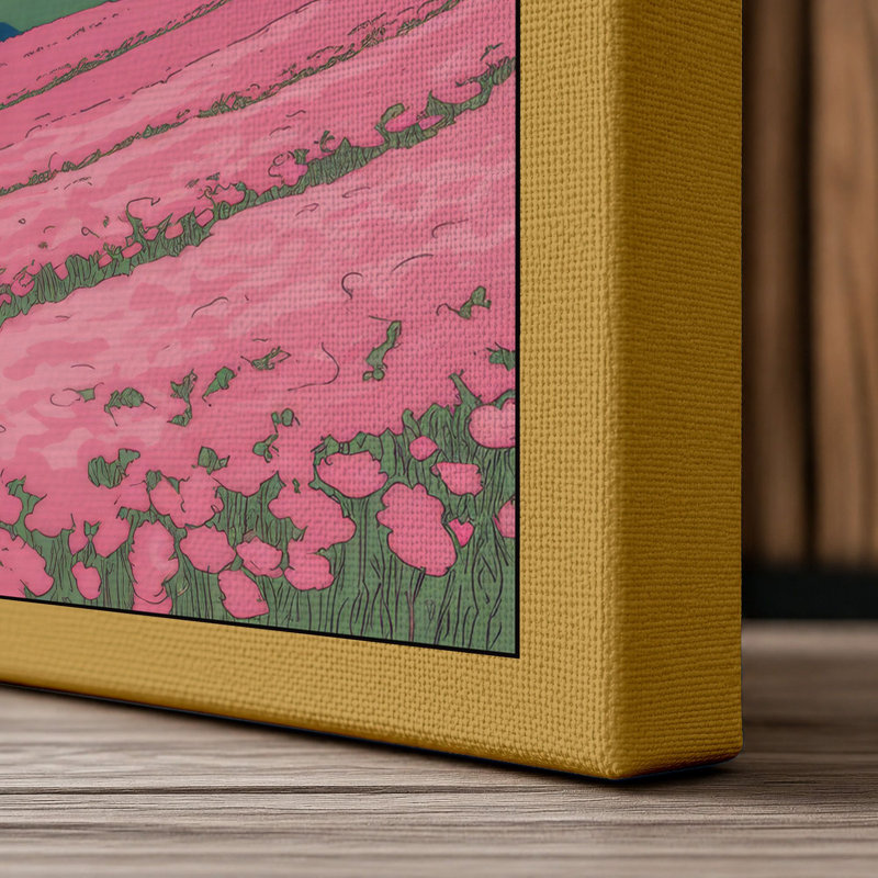Earth in Dreamscape Surrealism - Wrapped Canvas, Ochre Border, 24x16 - 61.0 x 40.6 cm