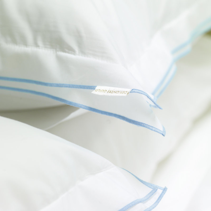 Astor Cotton Duvet Cover, Queen Duvet Cover, Bianco