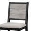 Chaise d'appoint Nayib en gris et noir