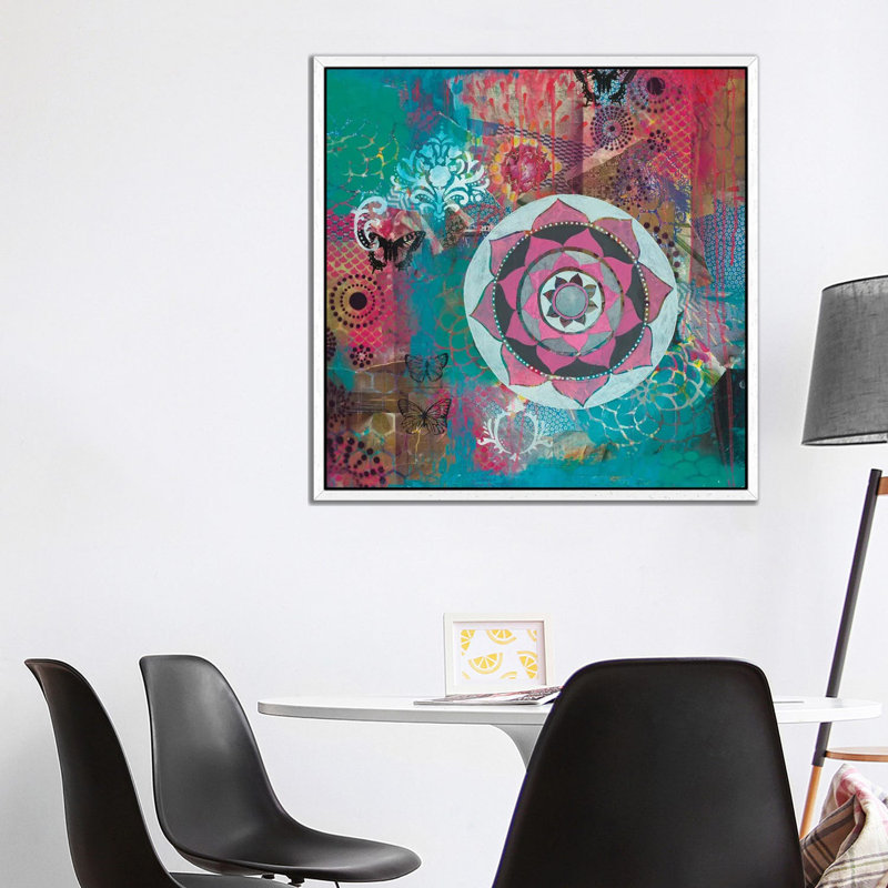 Star Rondure II by Faith Evans-Sills - Gallery-Wrapped Canvas Giclée on Canvas, 66.04 cm H x 66.04 cm W, White Framed