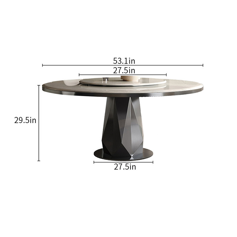Tables de salle à manger Modern Modern, H 29,5 po x L 53,1 po x l 53,1 po
