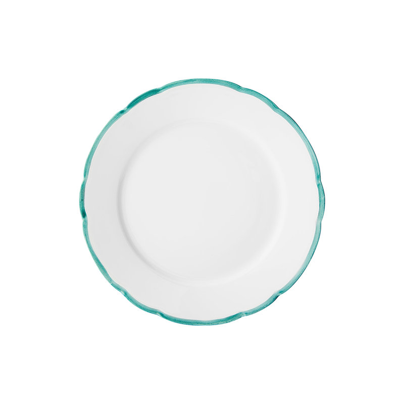Reminiscence Porcelain Limoges Salad/Dessert Plate, White/Green