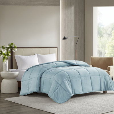 Winfield Luxury Teal 300 Thread Count Cotton Percale Down Alternative King/Cal King Comforter