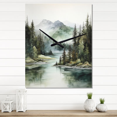 Citlally - Horloge murale Lake River