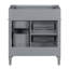 Meuble-lavabo de salle de bain de 30 po sans lavabo supérieur, armoire de rangement moderne avec 2 tiroirs et un tiroir rabattable (BASSIN INCLUS)-115672427-115672425