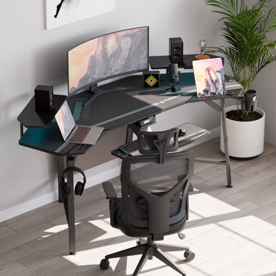 182.7Cm W Rectangular Computer Desk