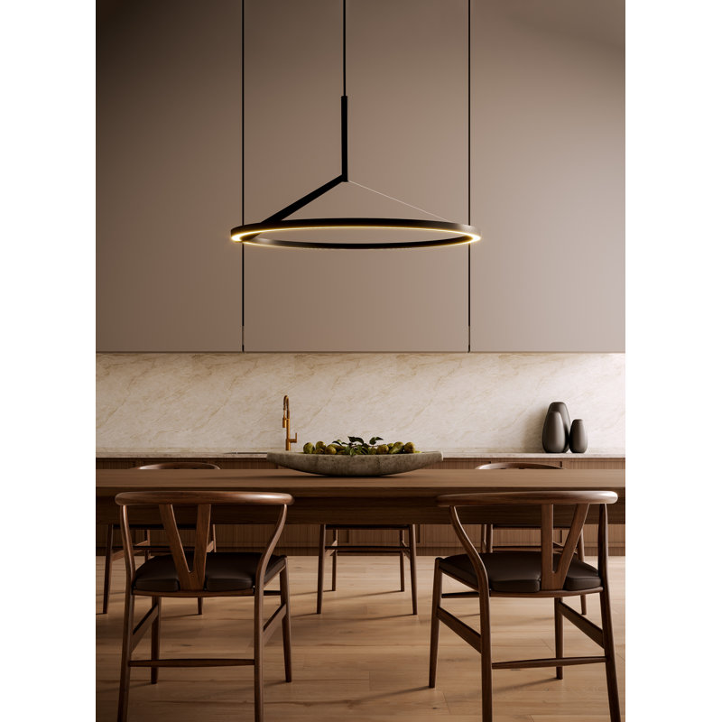 Roda 31-In LED Pendant, Black