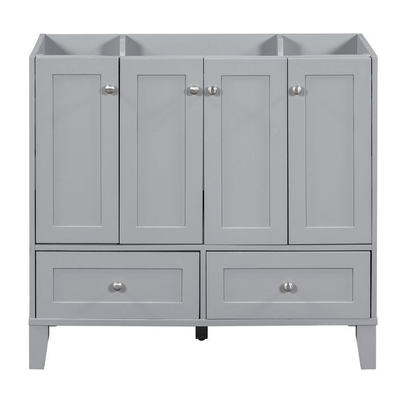Meuble-lavabo de salle de bain sans armoire de comptoir de salle de bain seulement, Gris