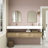 Alysa 71" Wall-Mounted Double Bathroom Vanity Set-71095530