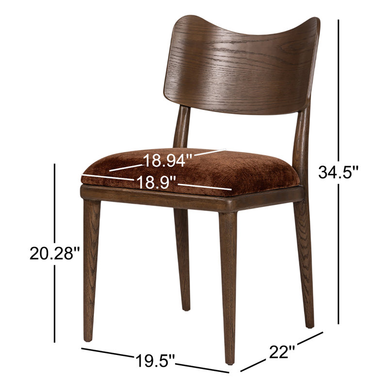 Marley Dining Chair-Altair Sienna, Brown